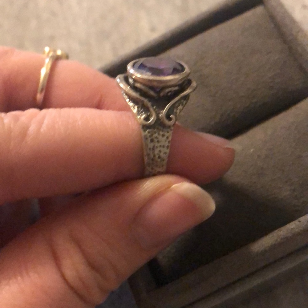 Purple Stone Ring - image 3